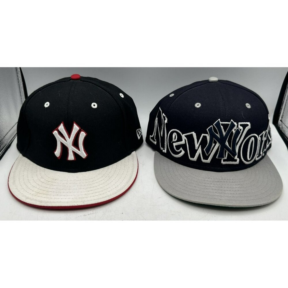 New York Yankees Hat New Era 59Fifty  7 3/8 Fitted  And New Era Fit Snapback